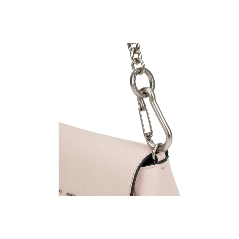 CALVIN KLEIN Blended Material Crossbody Bag Medium Size Women's Shell Pink-4