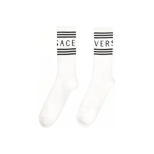 VERSACE Logo Intarsia Socks