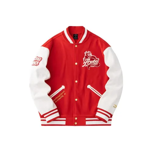 Anta Life Collection Baseball Jacket Coat Men's Rich Red