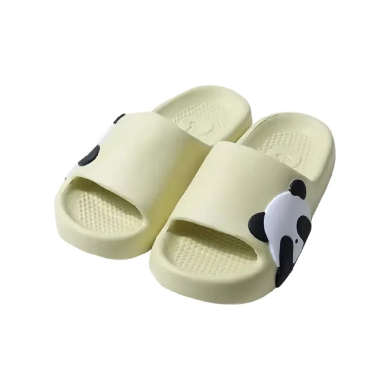 Yunpo Cute Cartoon Panda Slippers For Men, Home Indoor & Outdoor, Couple, EVA Squashy And Bouncy Feeling, Slide Slipper-6