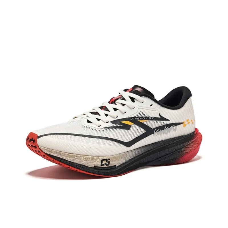 Erke Extreme Wind 3.0 Cushioning Rebound Low Top Casual Running Shoes Men's Microcrystal White Jet Black-2