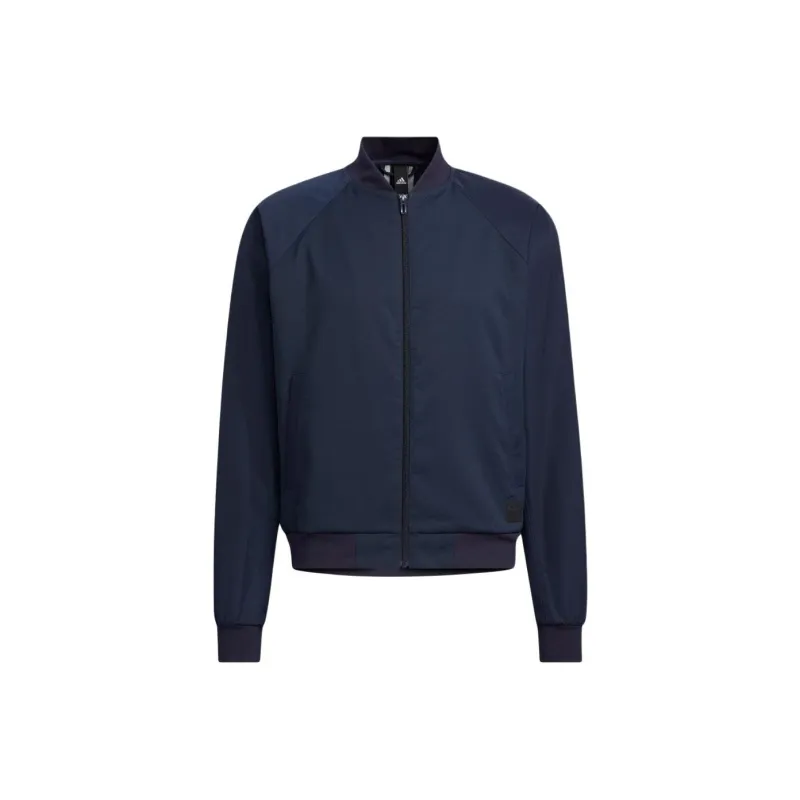 Adidas Conventional Pattern Fabric Mixed Pilot Jacket Jackets Coats Men's Dark Blue-0