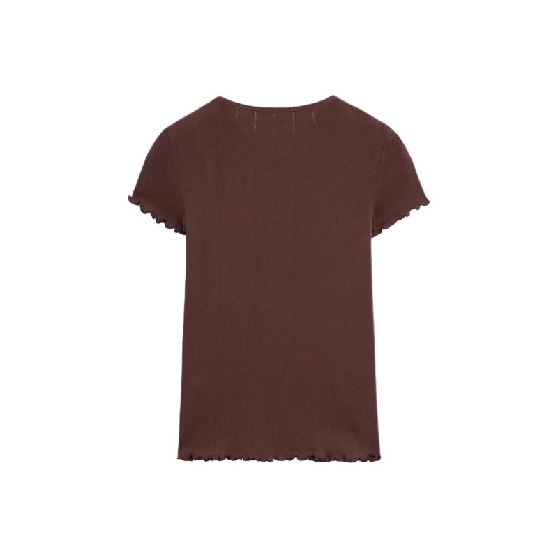 Massimo Dutti T Shirt Women's Red-1