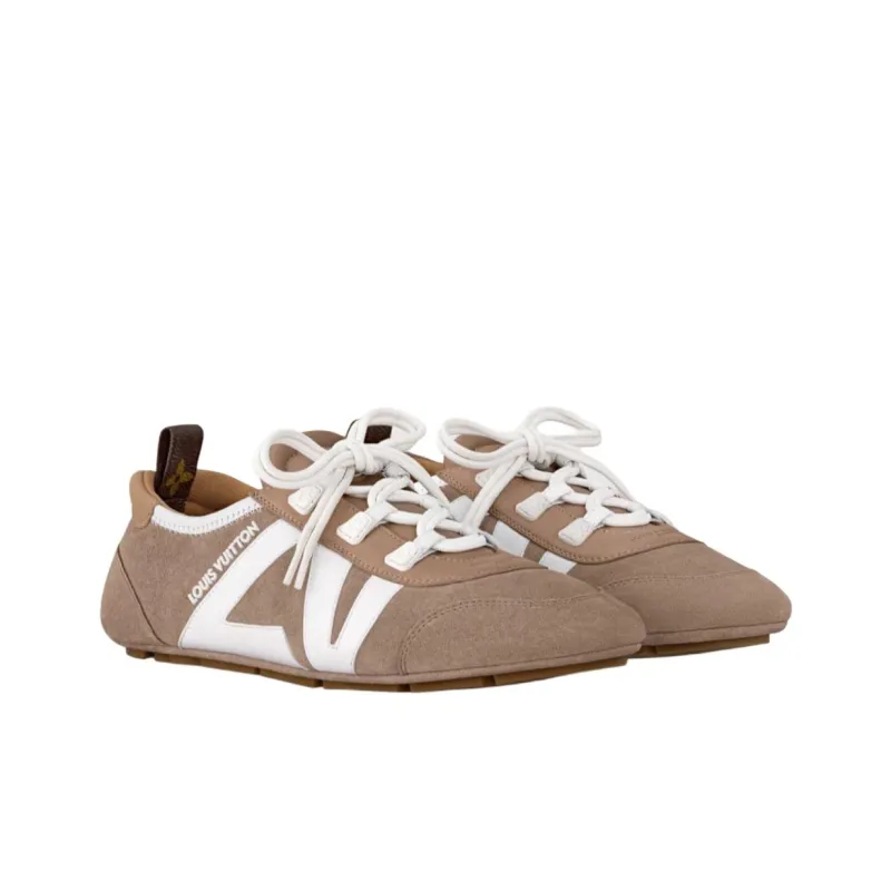 LOUIS VUITTON Sneakerina German Army Trainers Low Top Casual Shoes Women's Umber-1
