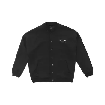 XMXX SUPPLY x Fairplay Baseball Jacket Men's Black