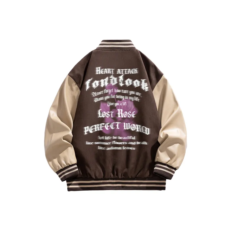 FONDLOOK Baseball Jacket Unisex-4