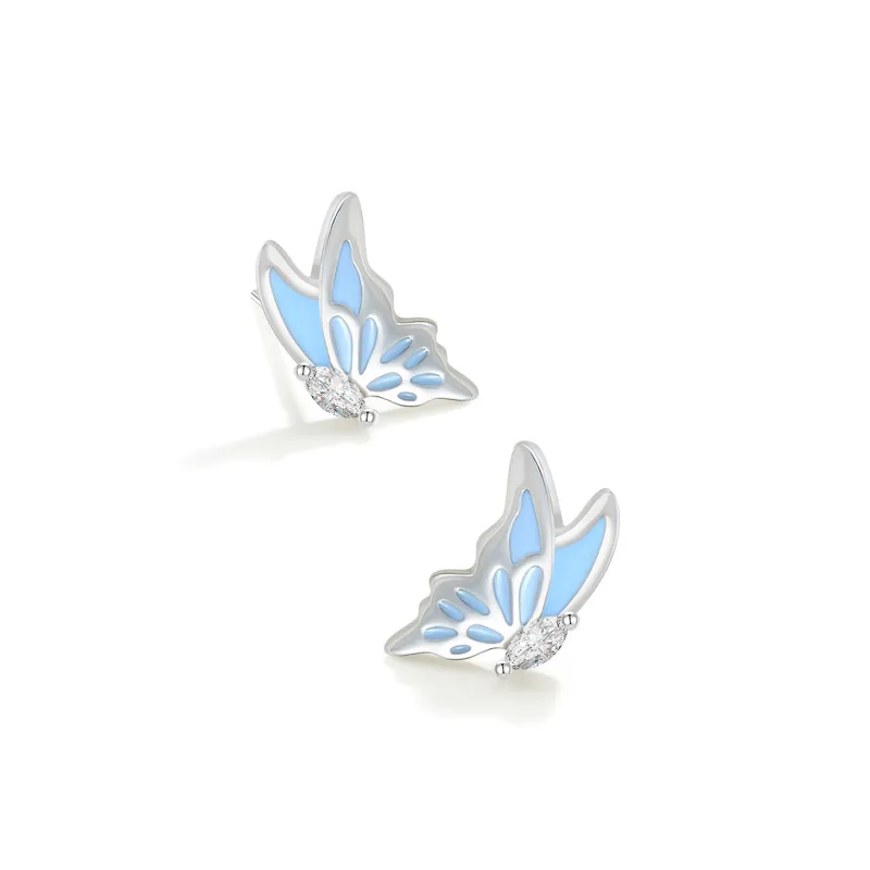 AJIDOU Synthetic Cubic Zirconia Stud Earrings Women's-4