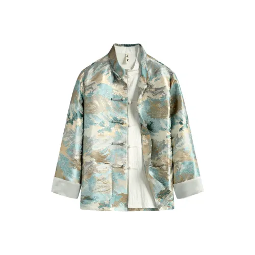 XUANSHENG Jackets Coats Men's Oil Ink Painting