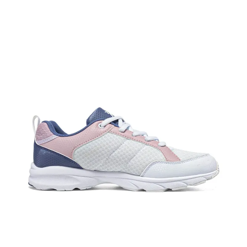 361° Cushioning, Breathable, Lightweight Low Top Casual Running Shoes Women's 361 Degrees White Dawn Pink Purple-2
