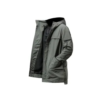 Seasonal Words Jackets Coats Men's Green