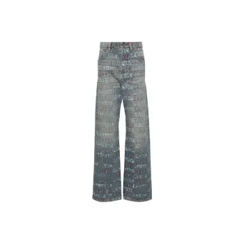Lanvin X Future Logo print Jeans
