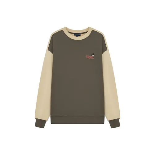 Teenie Weenie Men Evergreen Series Sweatshirt Unisex Brown