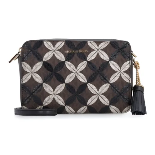 MICHAEL KORS MICHAEL KORS Luggage Collection Canvas Shoulder Bag Regular Women's Black Brown