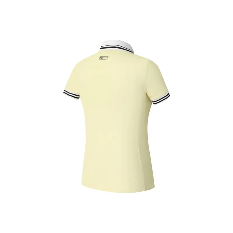 FILA Polo Shirt Women's Glow Green Jade-2