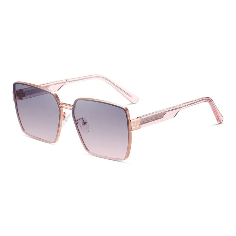 Yamaichi Maru Plate, Stainless Steel Irregular Shape Sunglasses Unisex-3