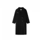 Black Metal Angel Deer Slim Fit Coat