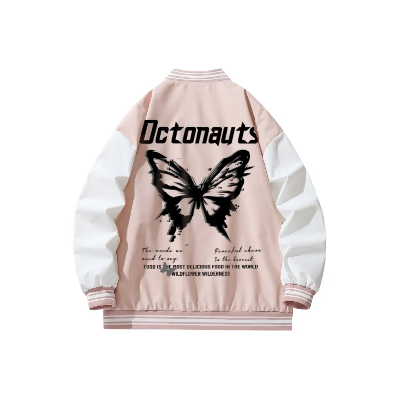 Small Columns Under The Sea Baseball Jacket Unisex-5