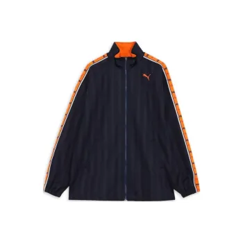 PUMA Knit SHADOW STRIPE Jackets & Coats Men's New Marine Blue
