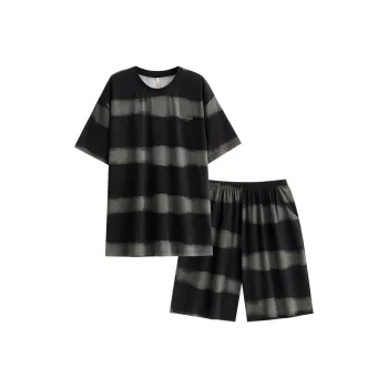 JIALEFEN Pajama Set Men's Jasper Pattern