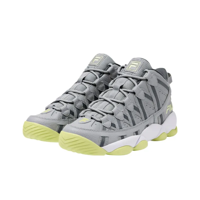 FILA Stackhouse Spaghetti Cushioning Slip Resistant High Top Basketball Shoes Unisex Gray-2