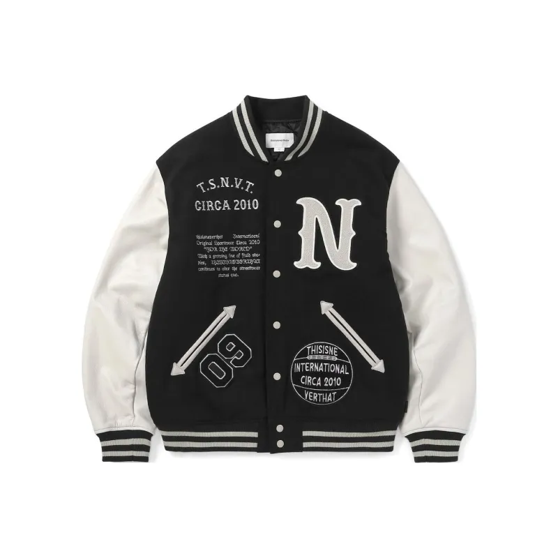 Thisisneverthat FW23 Baseball Jacket Unisex Marine Blue-0