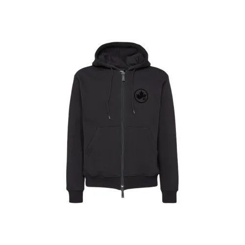 DSQUARED 2 Maple Leaf Cool Fit Zipped Hoodie