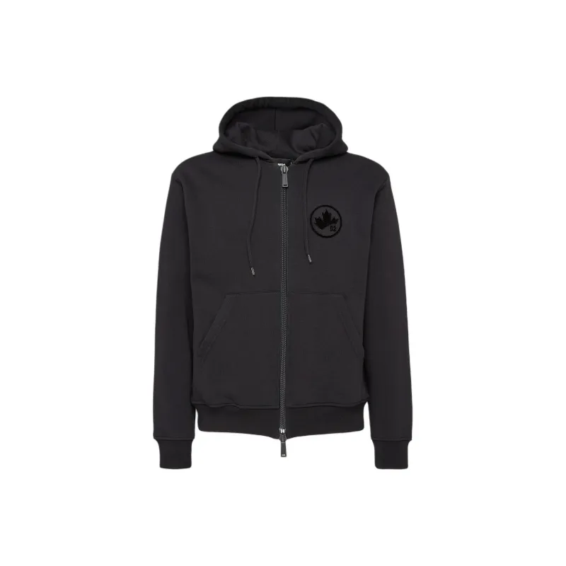 DSQUARED 2 Maple Leaf Cool Fit Zipped Hoodie-0