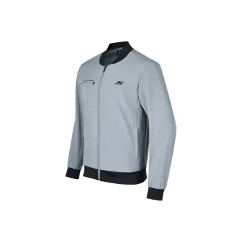 Skechers Basic Sports Series Jackets Coats Men's Trade Wind Gray
