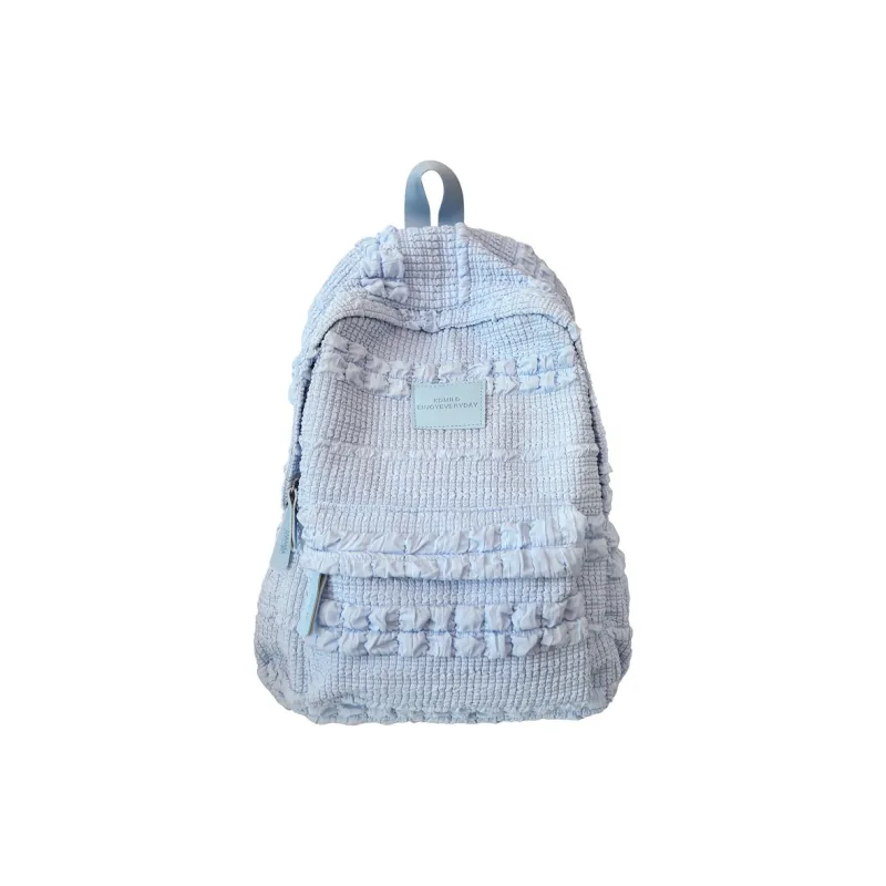 OUZIHUANG Nylon Backpack Women's White/Pink/Coffee/Blue-12