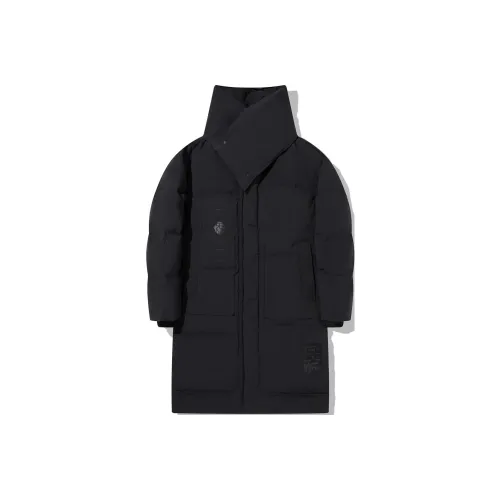 LiNing Jackie Chan Collaboration Kung Fu Collection Down Jacket Men's Charcoal Black