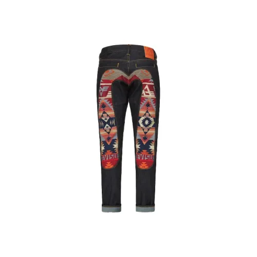 EVISU SS21 Tapered Pants Jeans Men's Denim