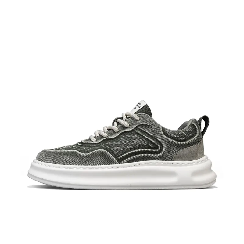 G.N.SHIJIA Slip Resistant Cushioning Abrasion Resistant Lightweight Low Top Skateboard Shoes Men's-7