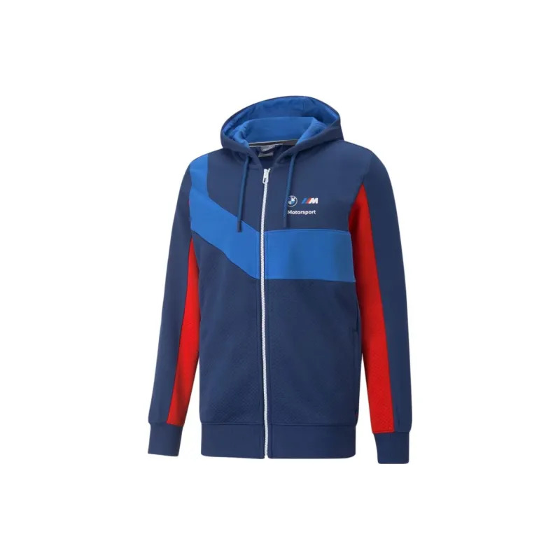 PUMA Bmw M Motorsport Hooded Sweat Jacket Jackets Coats Men's Blue-0