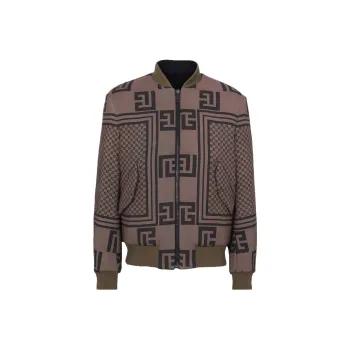 BALMAIN Reversible Monogram Bomber Jacket