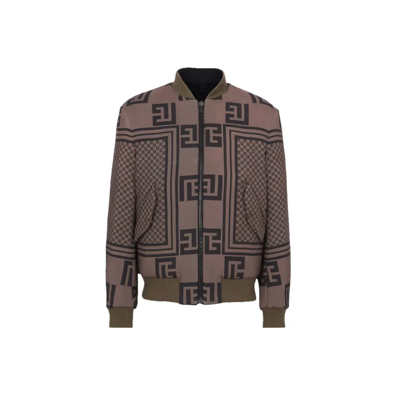 BALMAIN Reversible Monogram Bomber Jacket-0