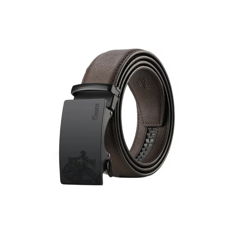 15 MINS Cow Split Leather Belts Men's Width 3.5cm-4