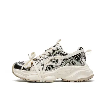 EXULL Q Breathable Lightweight Height Increasing Low Top Chunky Sneakers Women's