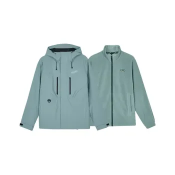 Skechers Warm Windbreaker Jacket Men's Lead Green