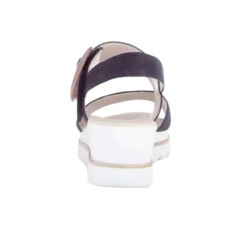Gabor Fashion One Strap Sandals 5cm Women's Blue-4
