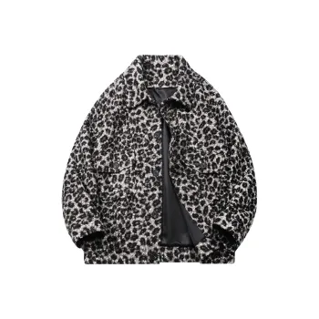 EYEUNDERSTAND Coats Unisex Leopard Print