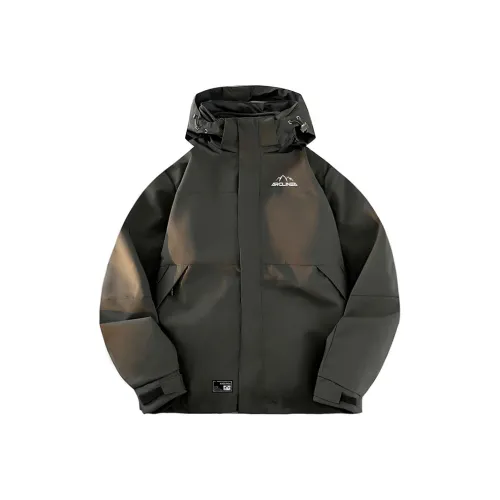ARCLINEA Windbreaker Taupe Jacket Unisex Phantom Black