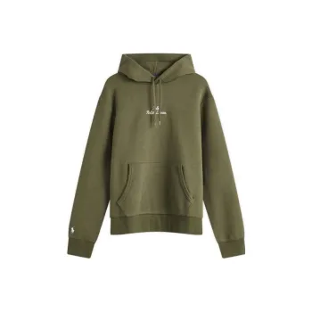 Polo Ralph Lauren Double Knit Embroidered Script Logo Hoodie