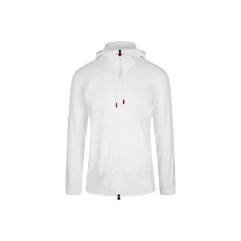 KITON Zip-up Cotton Drawstring Hoodie