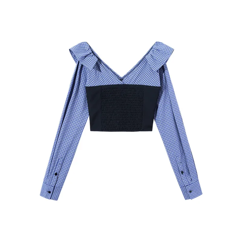 Ouyang Shirt Women's Night Sea Blue-1