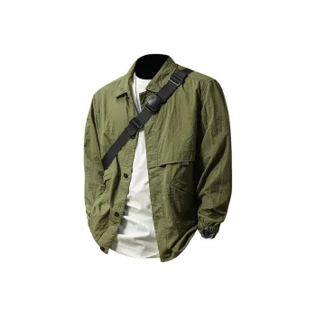 Seasonal Words Jackets Coats Men's Green