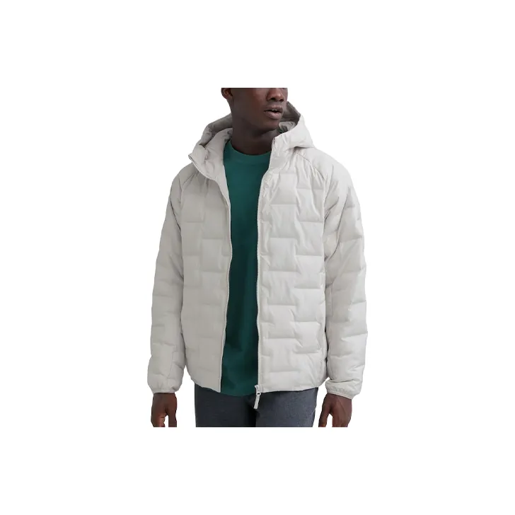UNIQLO Puffer Jacket Unisex Mist White-0