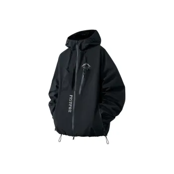 PISYPOX Water Resistant Windproof Wear Resistant Windbreaker Jacket Unisex