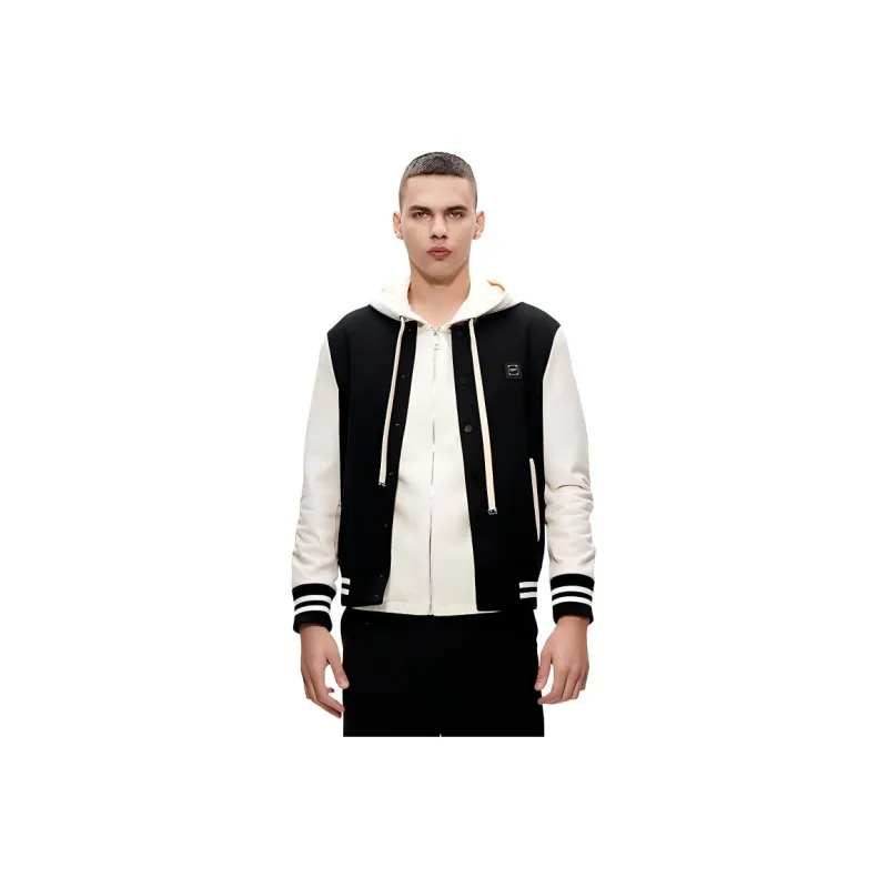 DANIEL HECHTER Baseball Jacket Men's Black-0