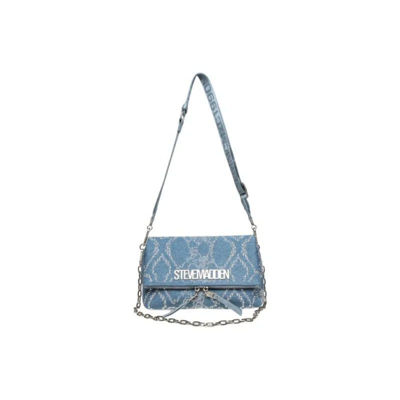 STEVE MADDEN Fabric Shoulder Bag Medium Size Women's Denim-0