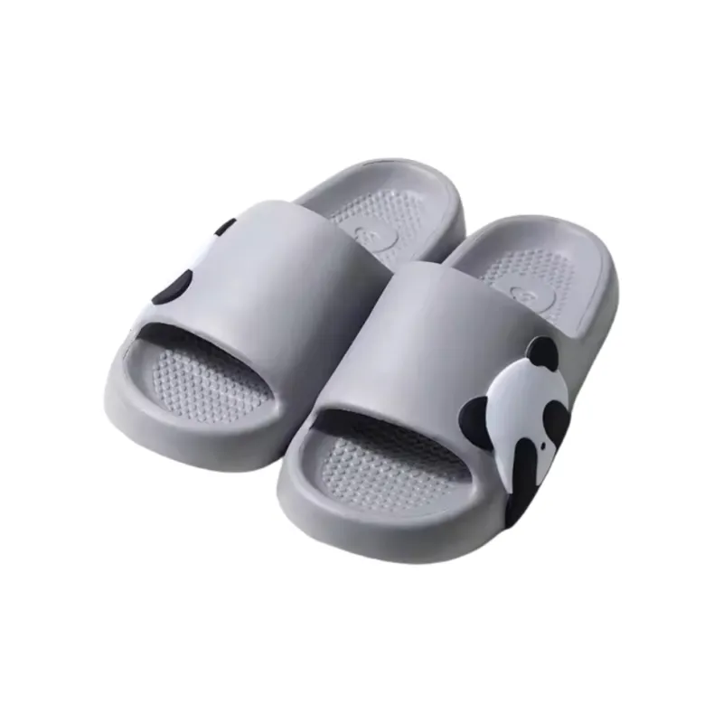 Yunpo Cute Cartoon Panda Slippers For Men, Home Indoor & Outdoor, Couple, EVA Squashy And Bouncy Feeling, Slide Slipper-2
